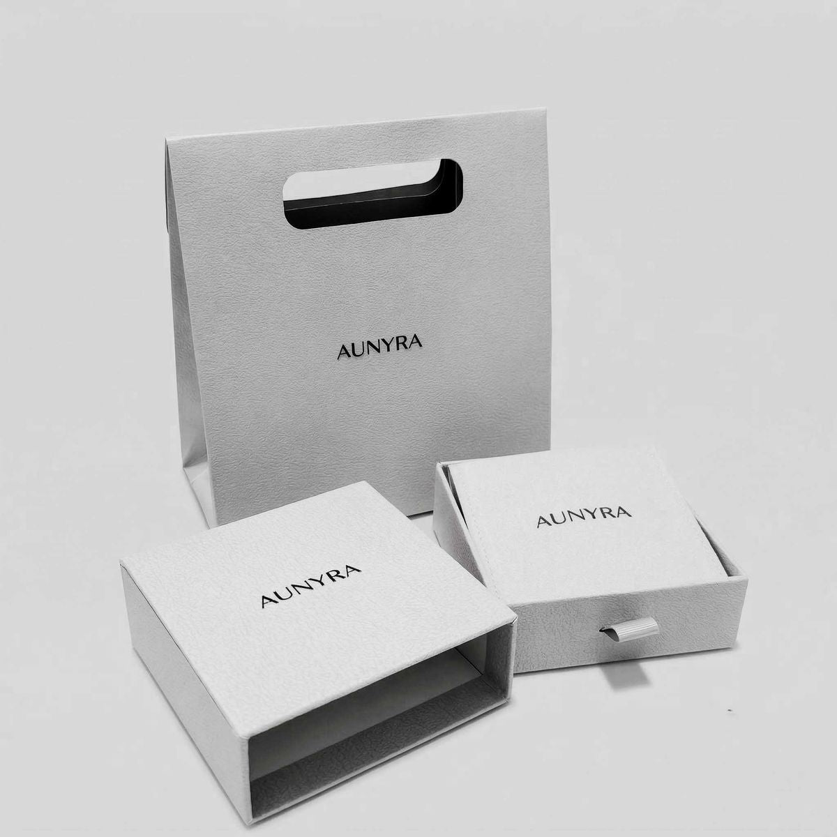 Aunyra- 14K Solid Yellow Gold Marquise Duo Flat Back Stud & Titanium Post