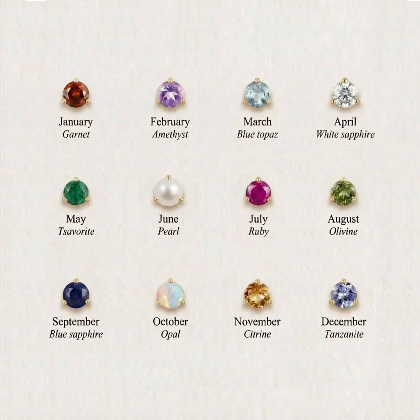 Aunyra- 14K Yellow Gold September Sapphire Flat Back Stud & Titanium Post