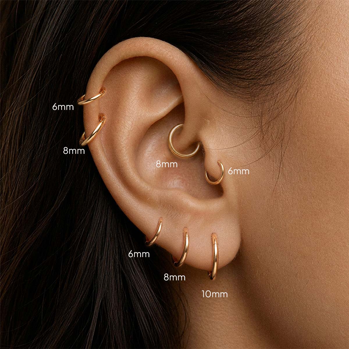 Cerchio senza cuciture in oro giallo 14K · Design Clicker